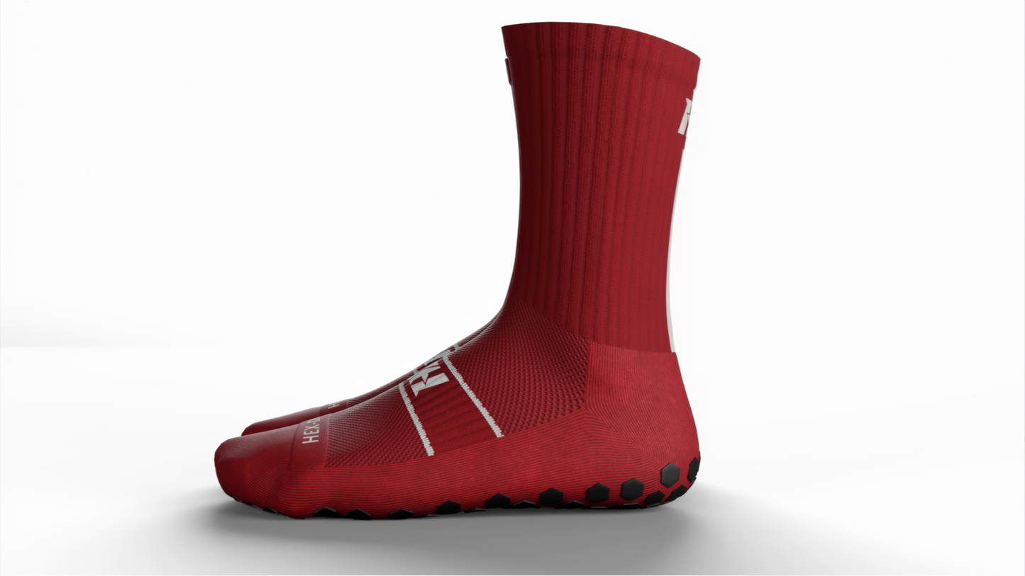 HexGrip Pro Red Socks