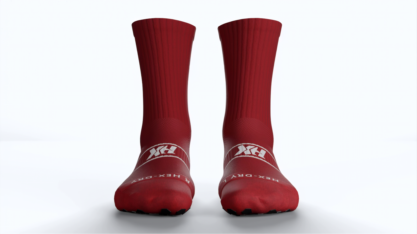 HexGrip Pro Red Socks