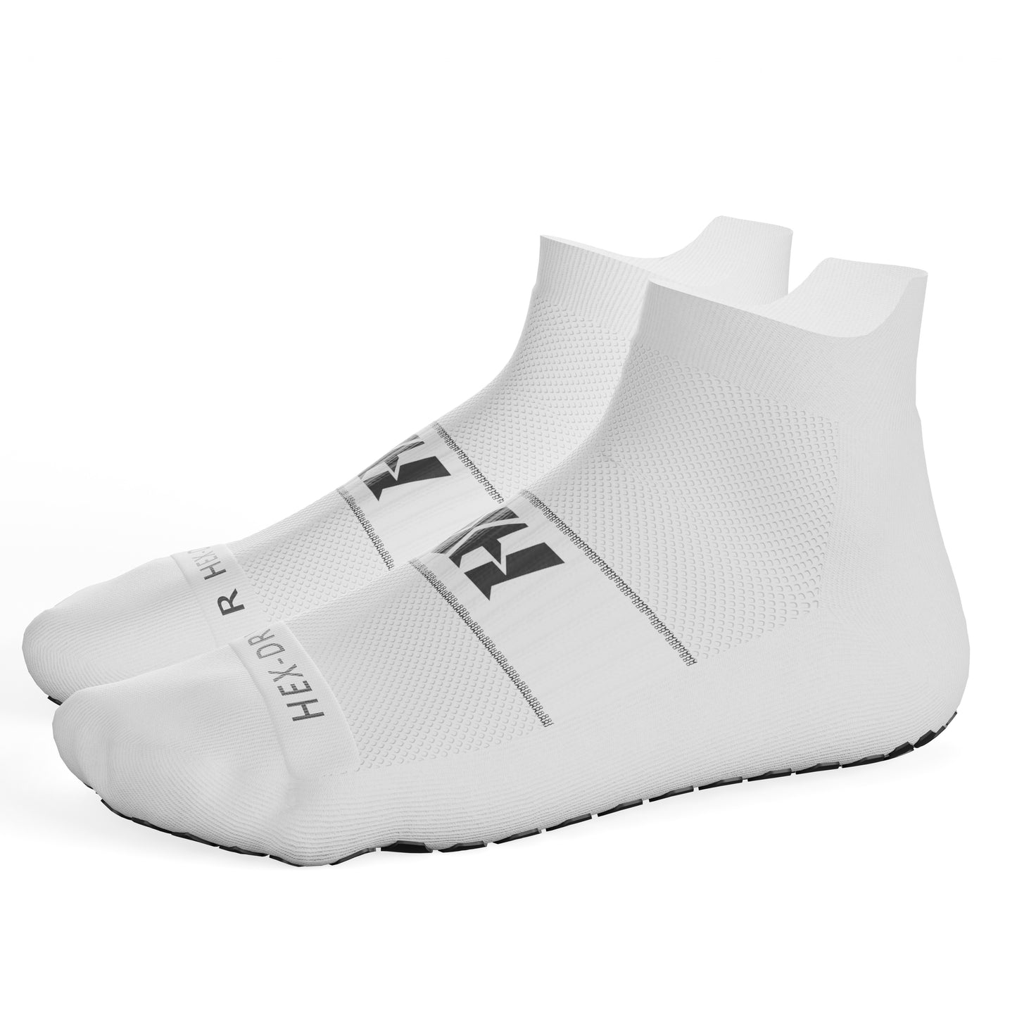 HexGrip Pro White Ankle Socks