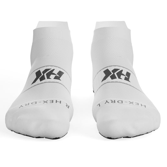 HexGrip Pro White Ankle Socks