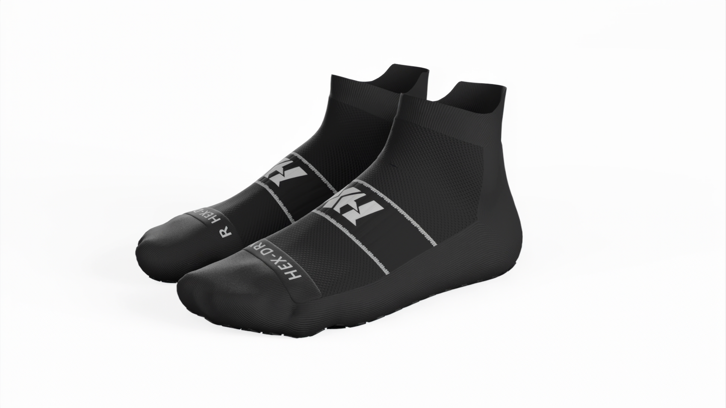 HexGrip Pro Black Ankle Socks