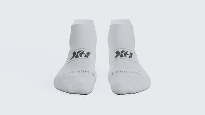 HexGrip Pro White Ankle Socks
